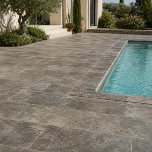 Travertin silver premium 40,6x61x1,2 cm