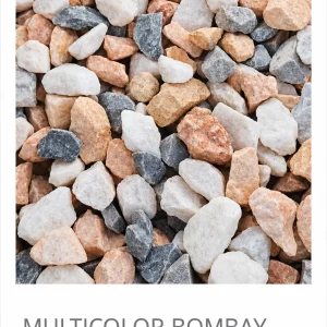 Concassé Multicolor Bombay blanc, rose, gris