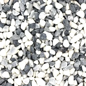 Galet Multicolor blanc, gris, noir